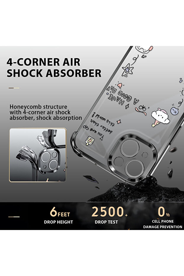 حافظة حماية من السيليكون الشفاف المتوافقة مع Redmi Note 11، نمط إبداعي - 7