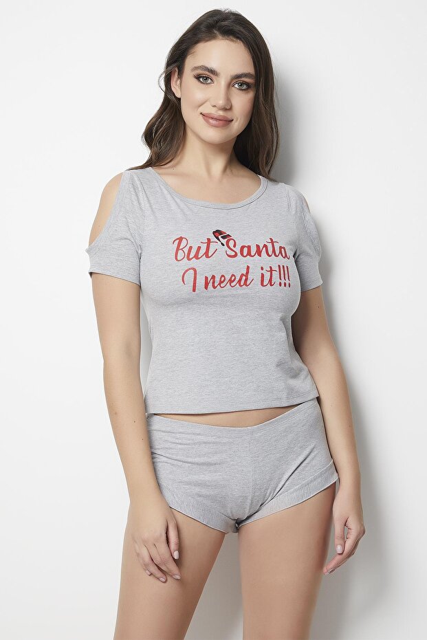 Şortlu Pijama Takımı - 1