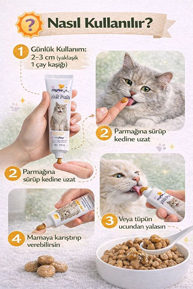 Kedi Malt Paste B Plus Damla - 5