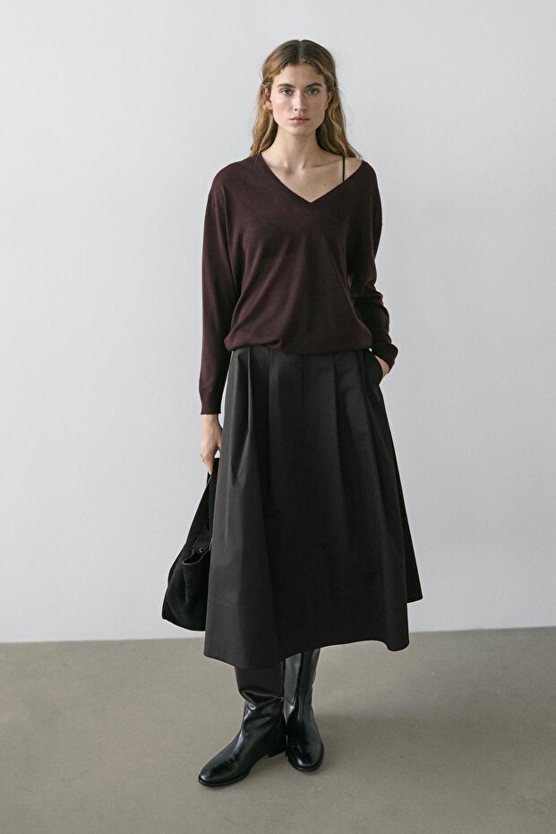 Pilili midi etek - 4