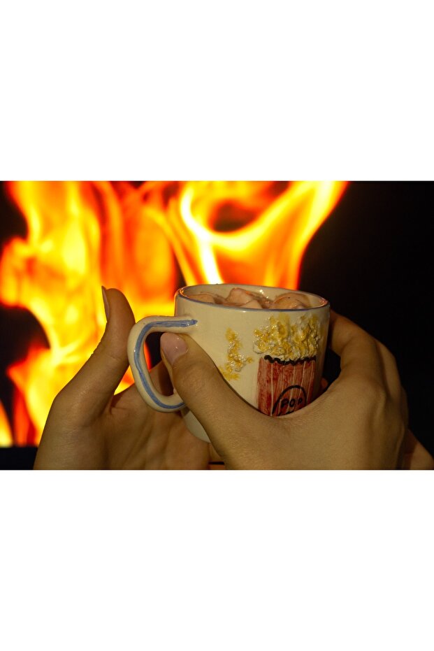 Popcorn Seramik Kupa - 3