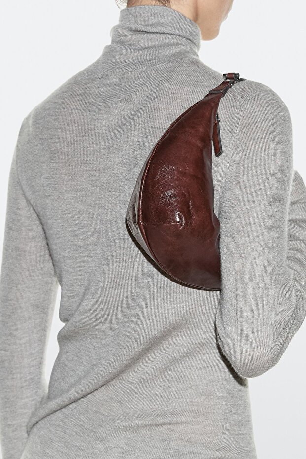 Mini napa deri çanta - 4