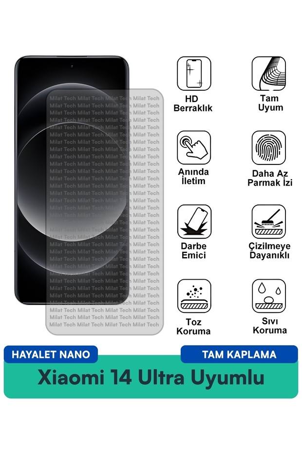 فيلم حماية شاشة Xiaomi 14 Ultra Ghost Nano ذو هيكل رفيع وسهل التركيب