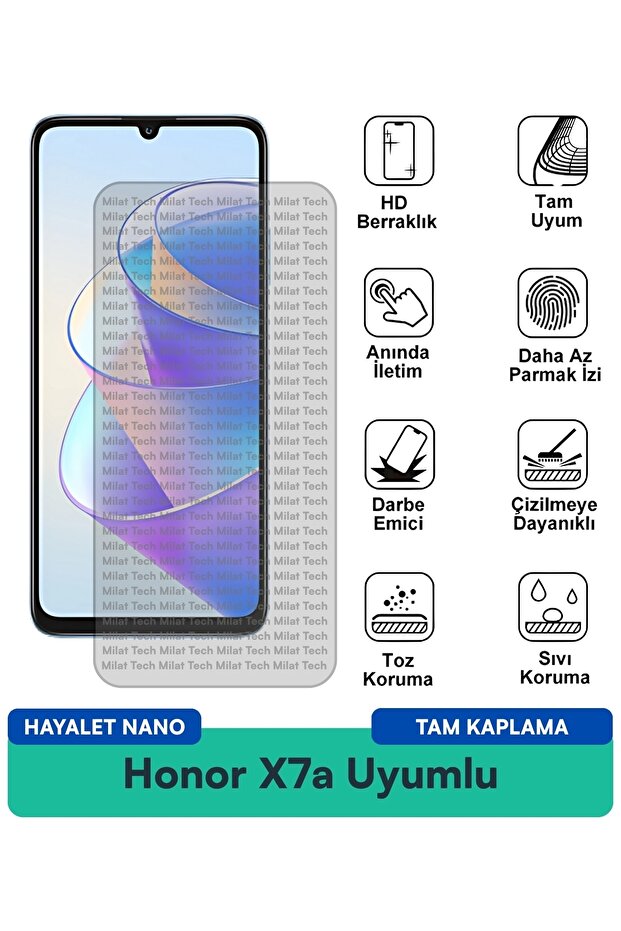 Honor X7a Hayalet Nano طبقة حماية للشاشة ذات سطح أملس وخصوصية