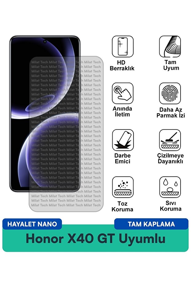Honor X40 GT Hayalet Nano طبقة حماية للشاشة، سطح مرن ممتص للصدمات