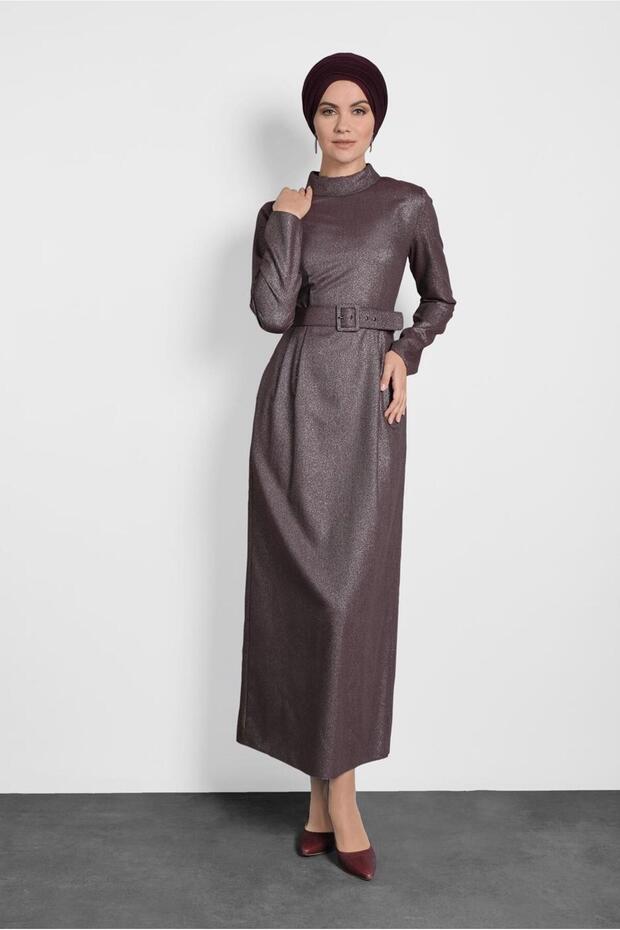 SİMLİ CEPLİ ELBİSE 40154 - 1