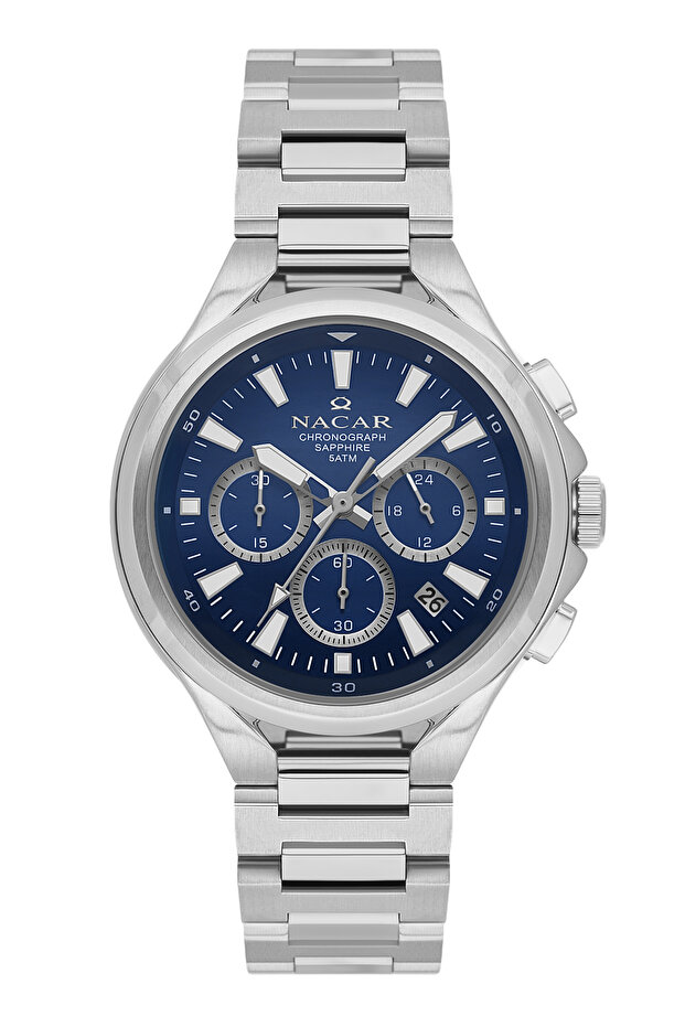 Sapphire Glass Sport Silver Men's Watch Nc08-29420075-Alm