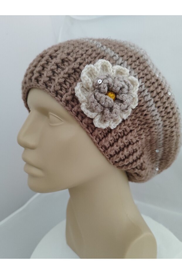 Fransız Ressam Bere Çarkıfelek Kahverengi - 8