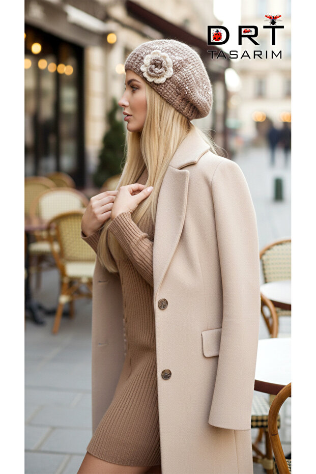 Fransız Ressam Bere Çarkıfelek Kahverengi - 3