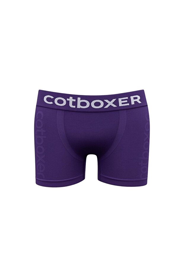 Men's Seamless Boxer Purple - 2