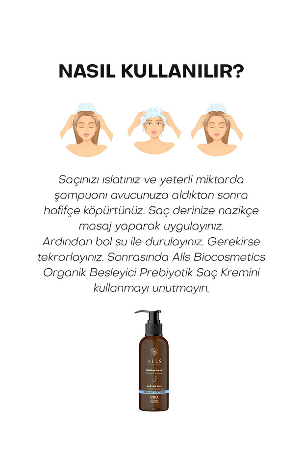 Organik Dökülme Karşıtı Prebiyotik Şampuan 100 ml - 4