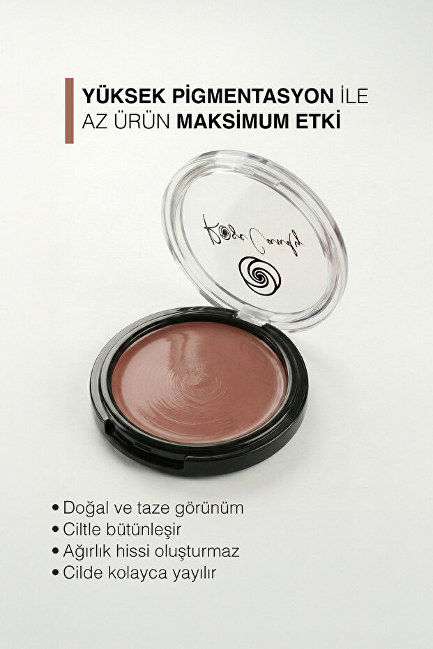 Krem Allık | Yüksek Pigmentasyon | Islak & Canlı Bitiş | Kahverengi | Mocha Kıss - 2
