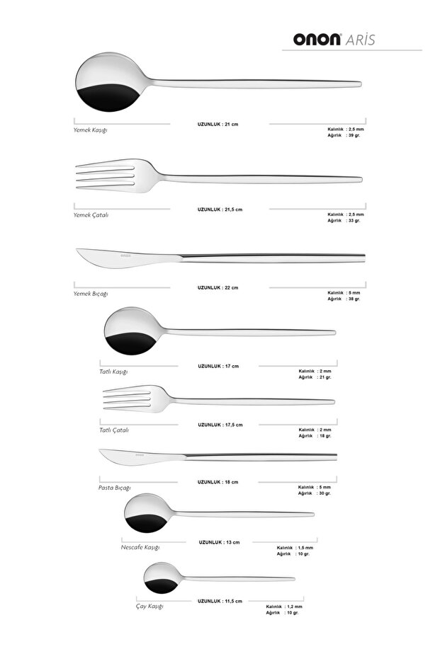 Aris 4'lü Tatlı Takımı - 6