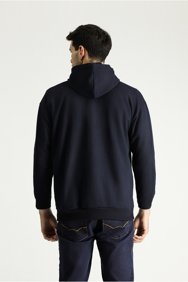 Kapüşonlu Oversize Pamuklu Sweatshirt - 5