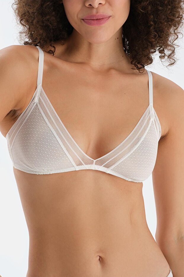 حمالة صدر ناعمة بدون أسلاك من الدانتيل من إكرو - 5