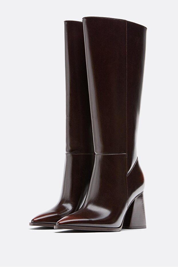 Topuklu uzun çizme - 4