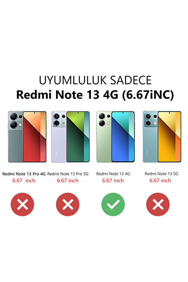 حافظة متوافقة مع هاتف Redmi Note 13 مصنوعة من مادة السيليكون المقاومة للصدمات باللون الأسود ونمط لطيف - 2
