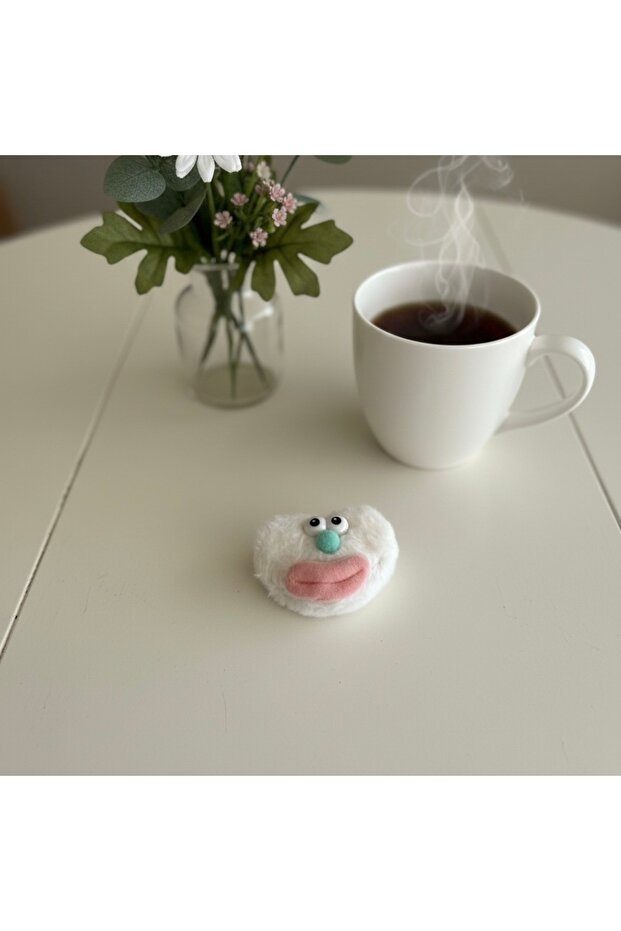 مشبك مطاطي من القطيفة على شكل قلب - 3