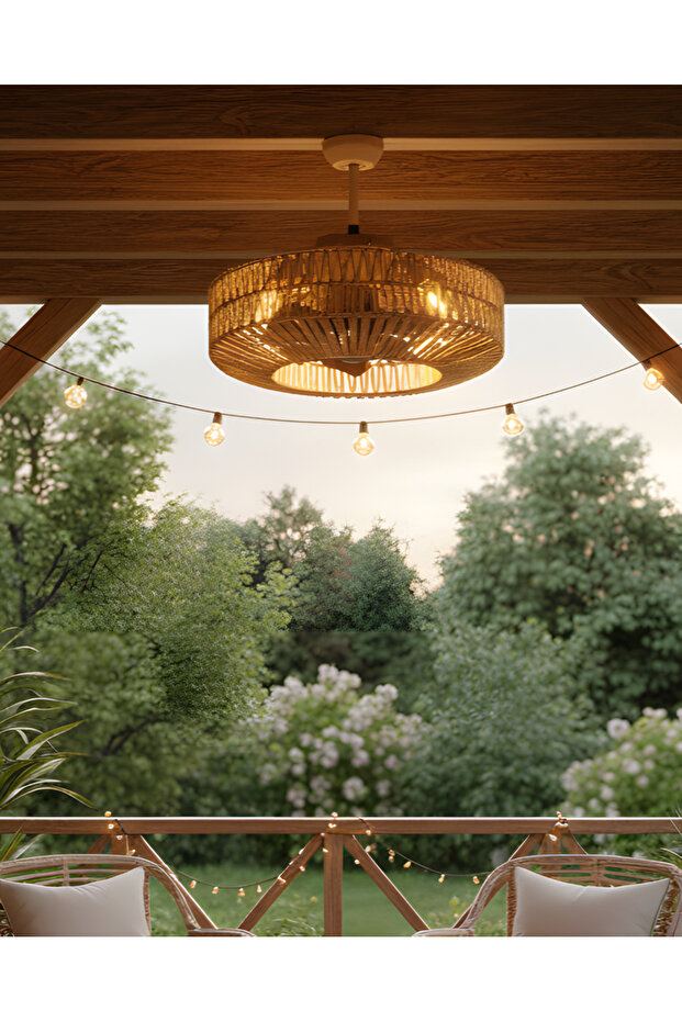 Hasır Tavan Vantilatör 4*E27 KCF301 - 1