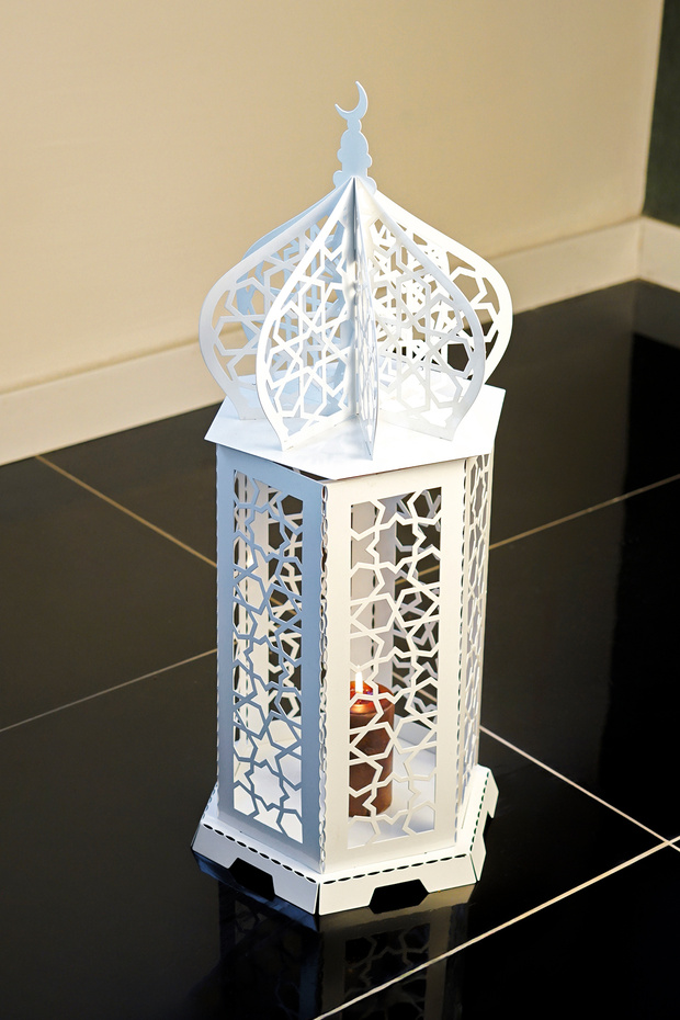 Ramadan Kandili Metal Decor - Islamic Art Home Office Decoration