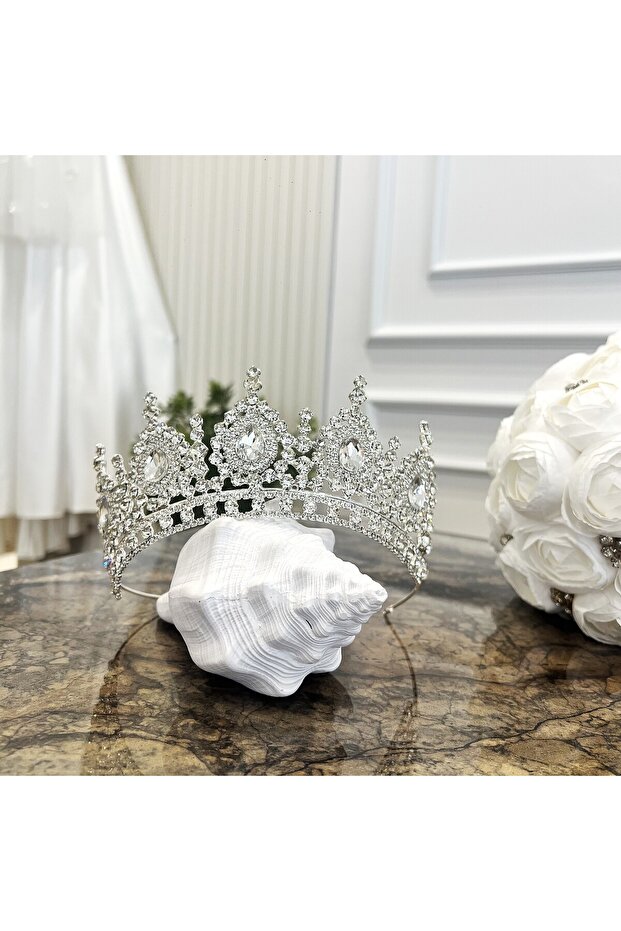 Crystal Stone Design Bridal Tiara High Quality Wedding Henna Engagement Promise Crown A-9 Tky0428