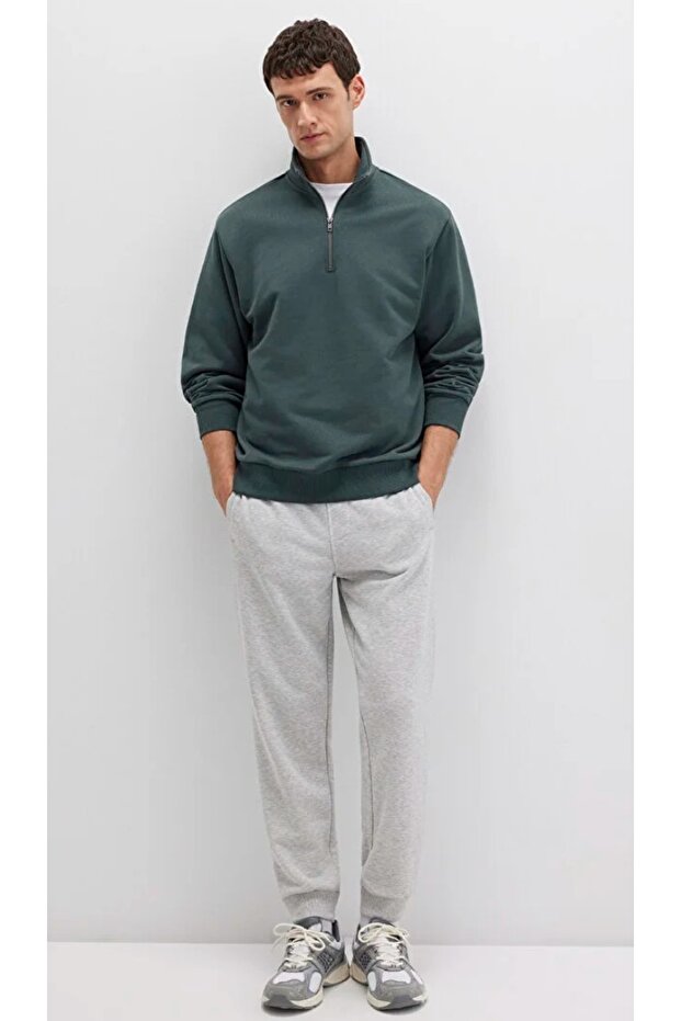 M066907 Basic Men's Sweatpants Gray - 2