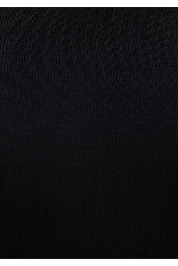 Bisiklet Yaka Siyah Basic Sweatshirt 0S10276-900 - 7