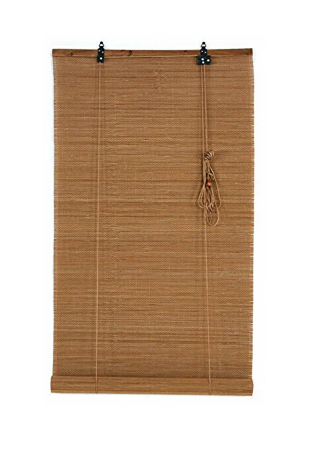 Ahşap Görünümlü Bambu Stor Perde - 1