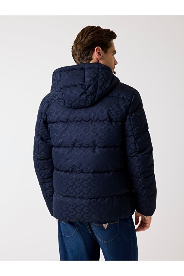 Men's Navy Blue Coat - 3