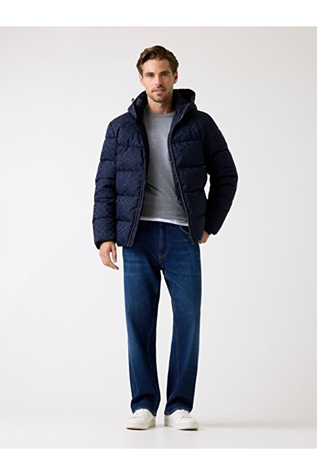 Men's Navy Blue Coat - 2