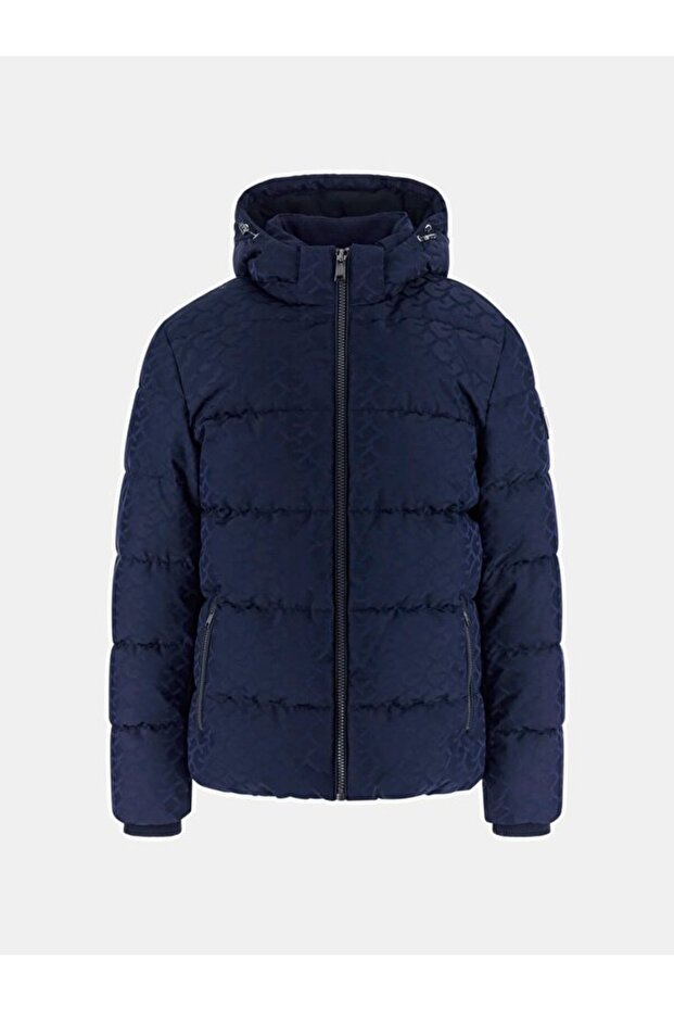 Men's Navy Blue Coat - 5