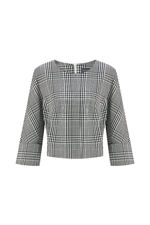 Patterned Long Sleeve Blouse - 6