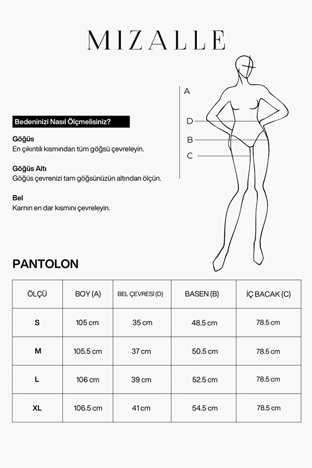 Basic Örme Krep Lacivert Pantolon - 5