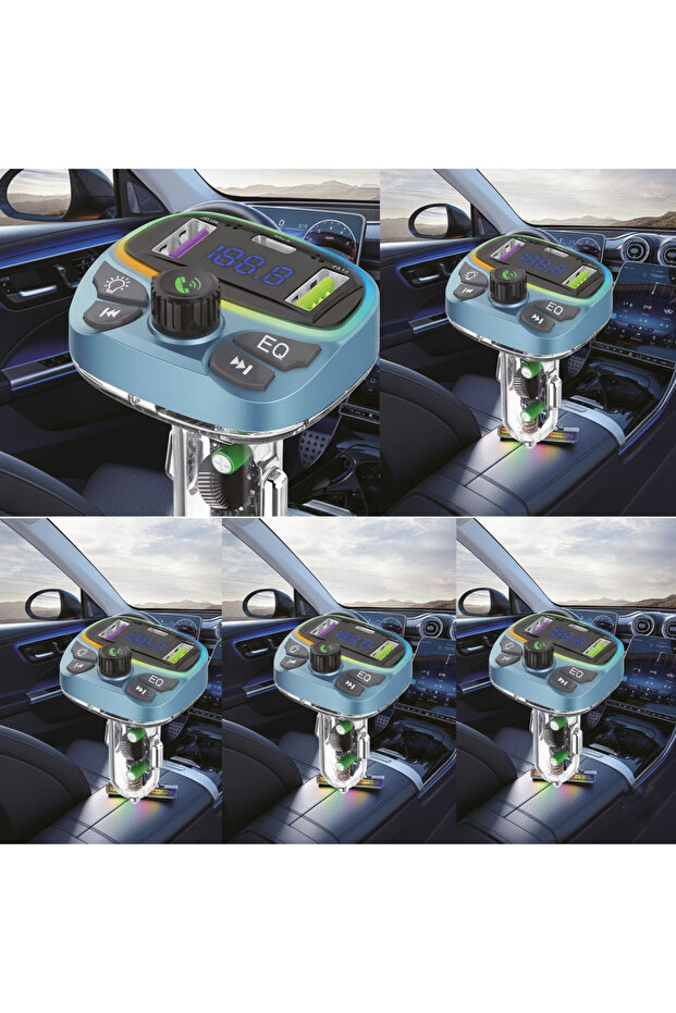 Araç İçin Bluetooth FM Modülatör Transmitter Çakmaklık - MT9877 - 3