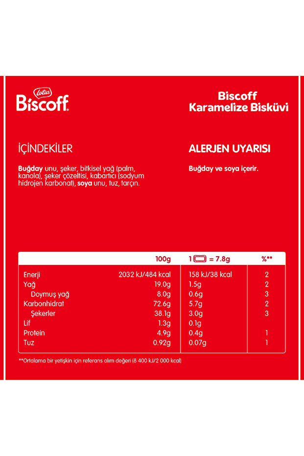 Biscoff Karamelize Bisküvi 250 GR - 6