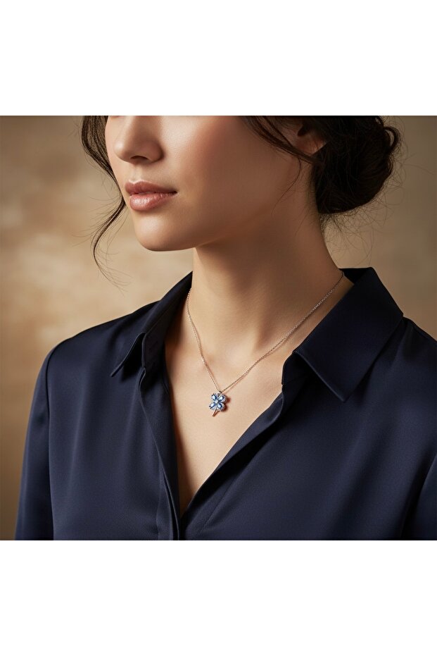 Yonca Kolye 925 Ayar Gümüş - 2