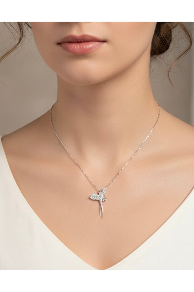 Atmaca Kolye 925 Ayar Gümüş - 2