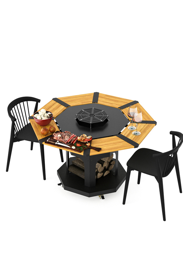 Octagon Odun Mangalı 70 - 1