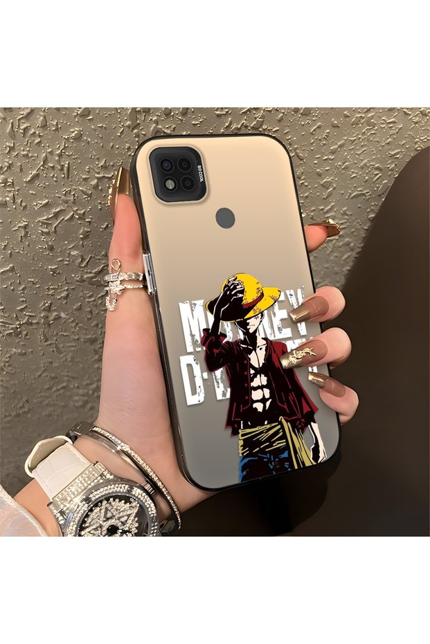 Xiaomi Poco C31 Compatible Trend Men's Patterned Silicone Edge Hard Back Shockproof Case
