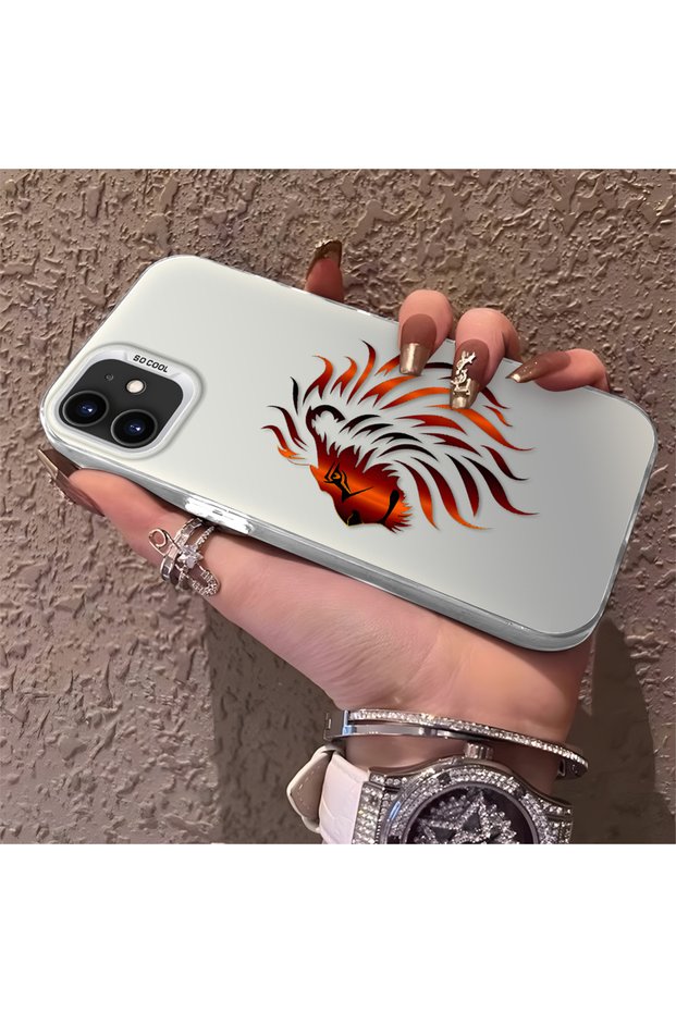حافظة هاتف من السيليكون الصلب متوافقة مع هاتف iPhone 11 بتصميم العلامة التجارية