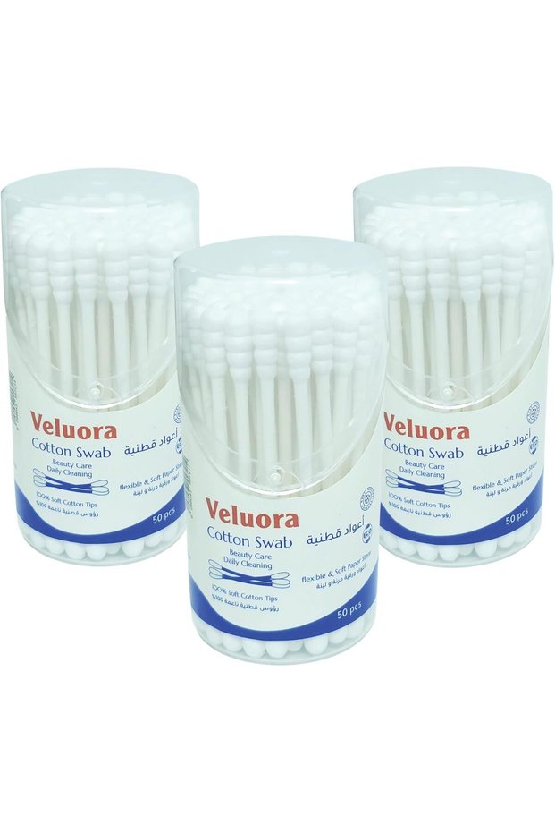 100% Pure Cotton Swabs | Round & Spiral Tips | Soft, Absorbent & Hygienic Cotton Buds | Ear,