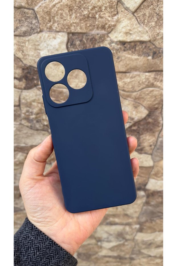 Realme C61 Compatible Silicone Shock-Absorbing Classic Protective Rubber Case