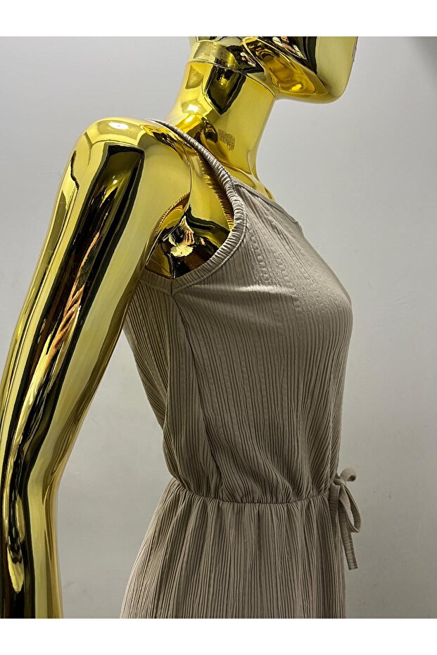 Askılı şort tulum - 6