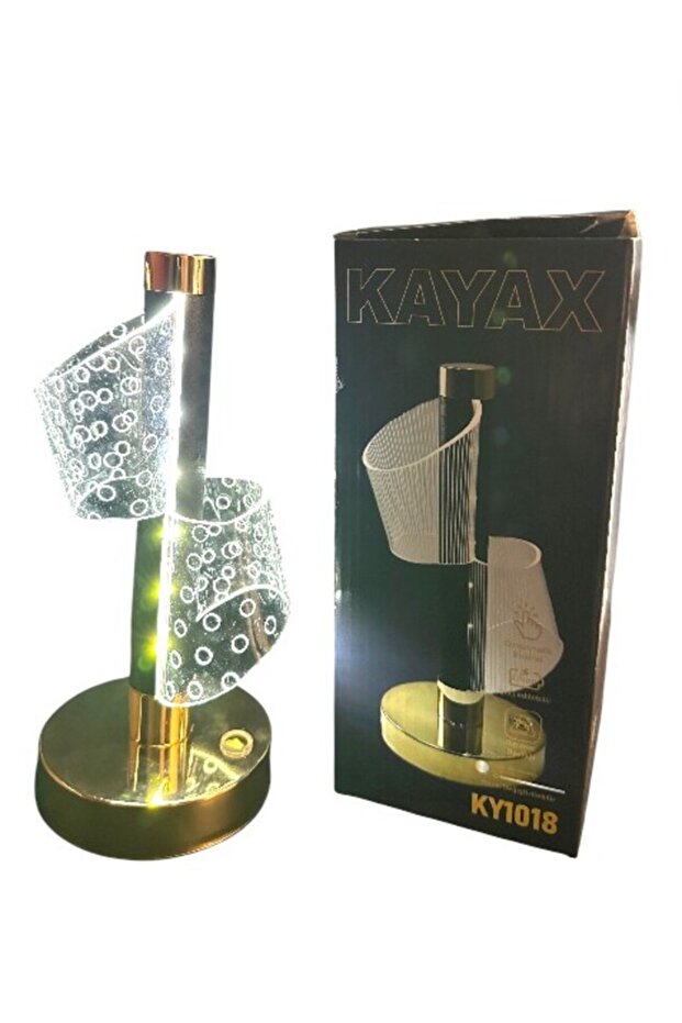 مصباح طاولة LED مزخرف بنمط حلقة - 3