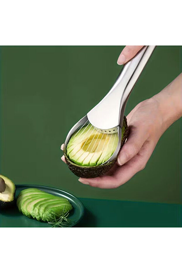Stainless Steel Avocado Cutter & Slicer – 2-in-1 Avocado Slicer and Core Remover