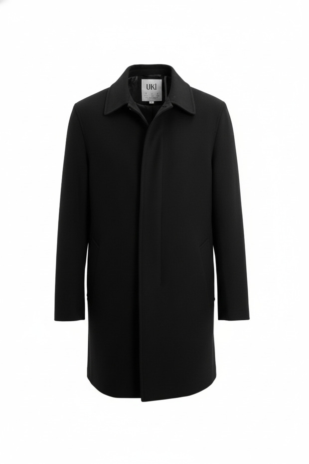 SİYAH Kaşe Kaban - 1