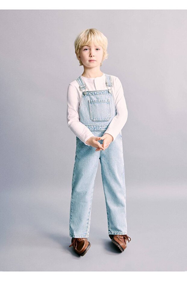 Uzun denim tulum - 2