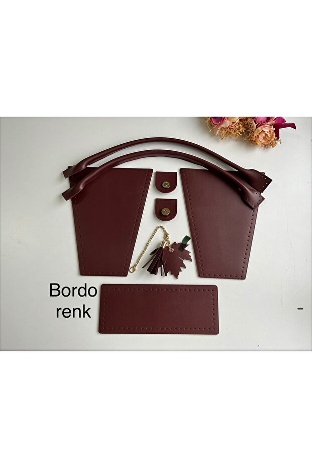 Knitting Bag Kit - Tale Set Burgundy Color