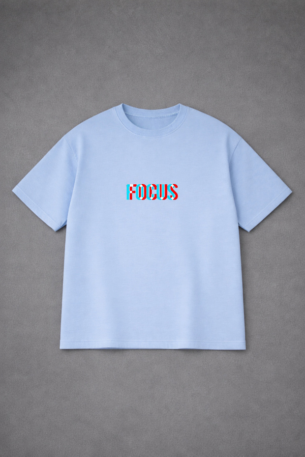 Unisex T-Shirt Oversized (Comfortable Fit) Color Focus Printed 100% Cotton