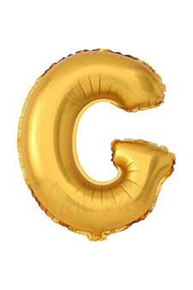Letter g Gold Foil Balloon 16 Inch 40 cm